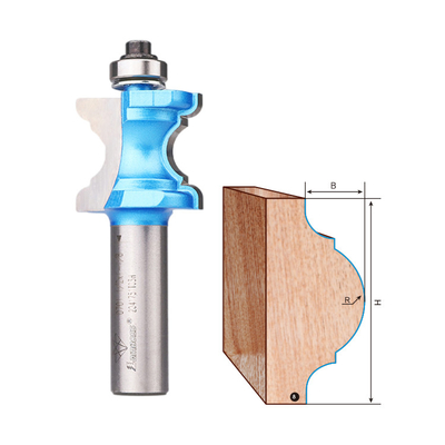 Anti-slijtage Praktische Bull Nose Bit, Multifunctionele Bullnose CNC Router Bit