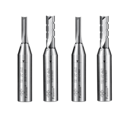 Glanzige TCT rechte stuk 12,7 mm Sank Router Bits rechte freesmachine CNC-machinewerktuigen