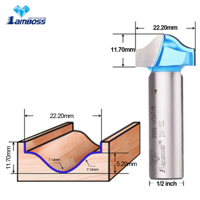 Lamboss Trim Bit voor houtbewerking OEM CNC Trim Router Bit 1/2 