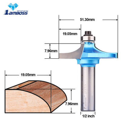Lamboss Tafelrand Bit Voor Houtbewerking Rand Router Bit Cnc Trimming Freesmachine