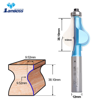 Lamboss handrail bit met lager voor houtbewerking router carving bits cove box bit