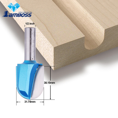 Lamboss Ronde neus stuk 6/8/12.7mm Diep hout Ronde houtsnijwerk stukken Ronde freesmachine