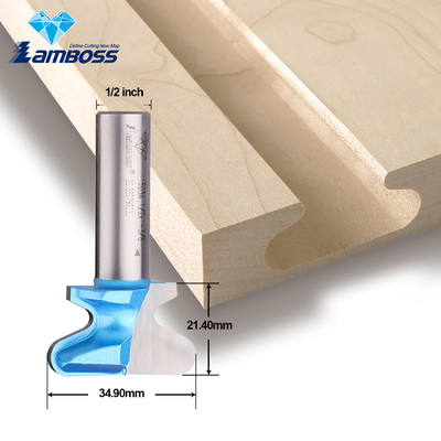 Lamboss End Mill Router Bit Voor Hout Dovetail Router Bit Een Dubbelvinger Bit