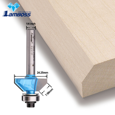 Lamboss V Router Bit 45 graden Chamfer Bit met lager gravering Router bits